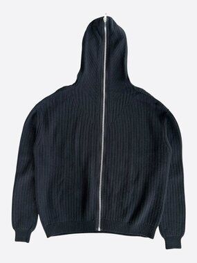 Rick Owens Black Knitted Gimp Hoodie